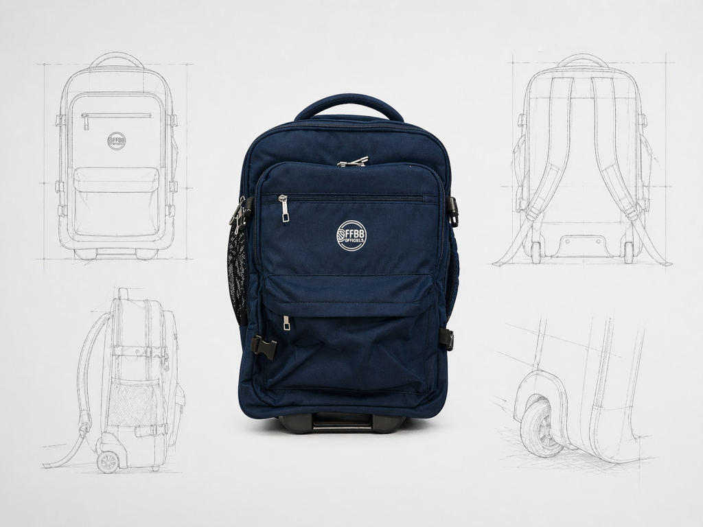 Sac à dos à roulettes FFBB Officiels
