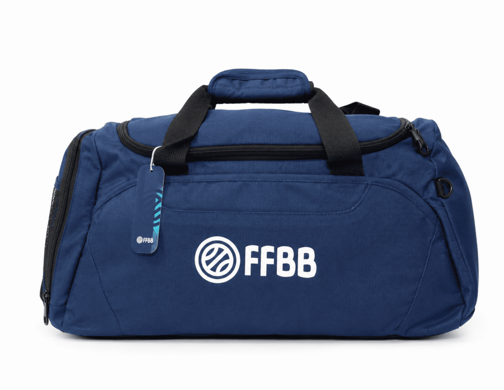 Sac de sport en toile bleu FFBB